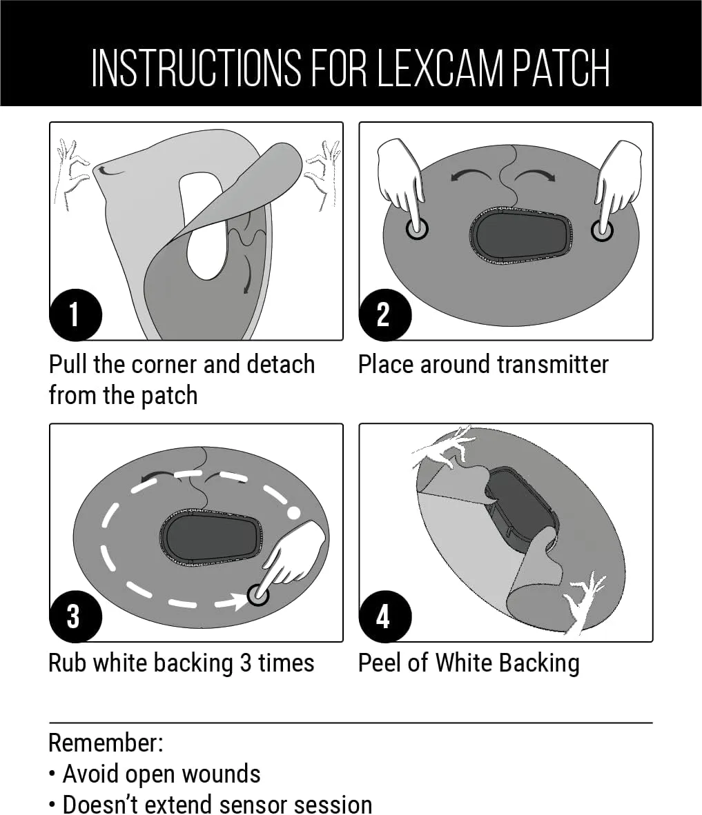 – Dexcom G6 Adhesive Patch (30-Pack) – Waterproof, Transparent Overpatches for Continuous Glucose Monitoring – Color Clear, Sensor is NOT Included.