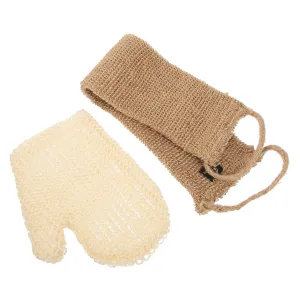 1 Set Exfoliating Back Scrubber Shower Glove Towel for Deep Cleansing Compact Lightweight Body Washer for All Skin Durable Creates Rich Bubbles