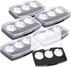 10pcs Box Eyeshadow Tray Puff and Container Hard Makeup Case Makeup Highlighter Pantry Organizers and Storage Eyeshadow Palette Drawer Divider Mini Kit Balm Plastic