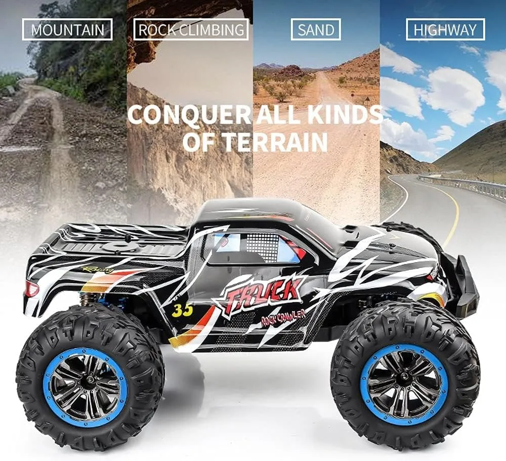 1/10 Remote Control Car,4WD Brushless Off Road RC Monster Car 70 KM/H High Speed Waterproof Vehicle Truck Xmas Gifts for Kid and Adults
