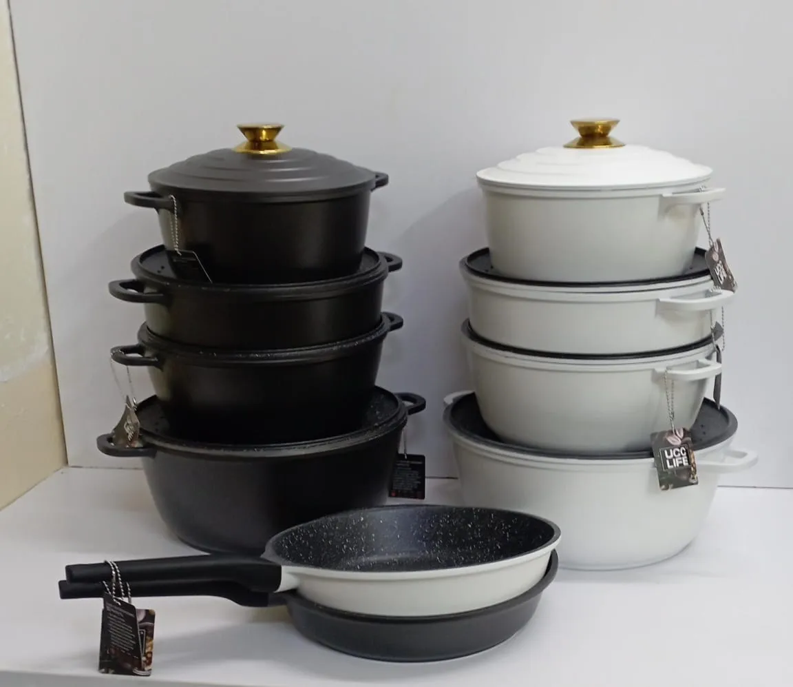 11pcs UccLife Cookware Non-Stick Pots