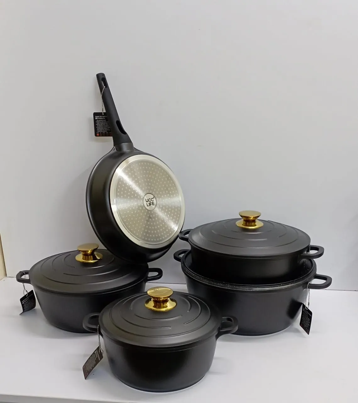 11pcs UccLife Cookware Non-Stick Pots