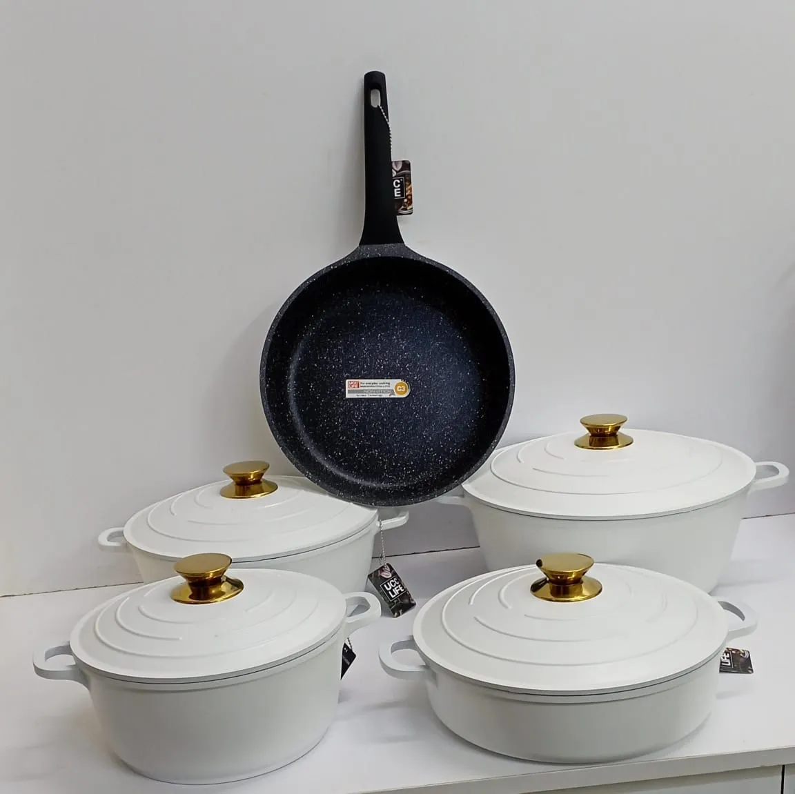 11pcs UccLife Cookware Non-Stick Pots