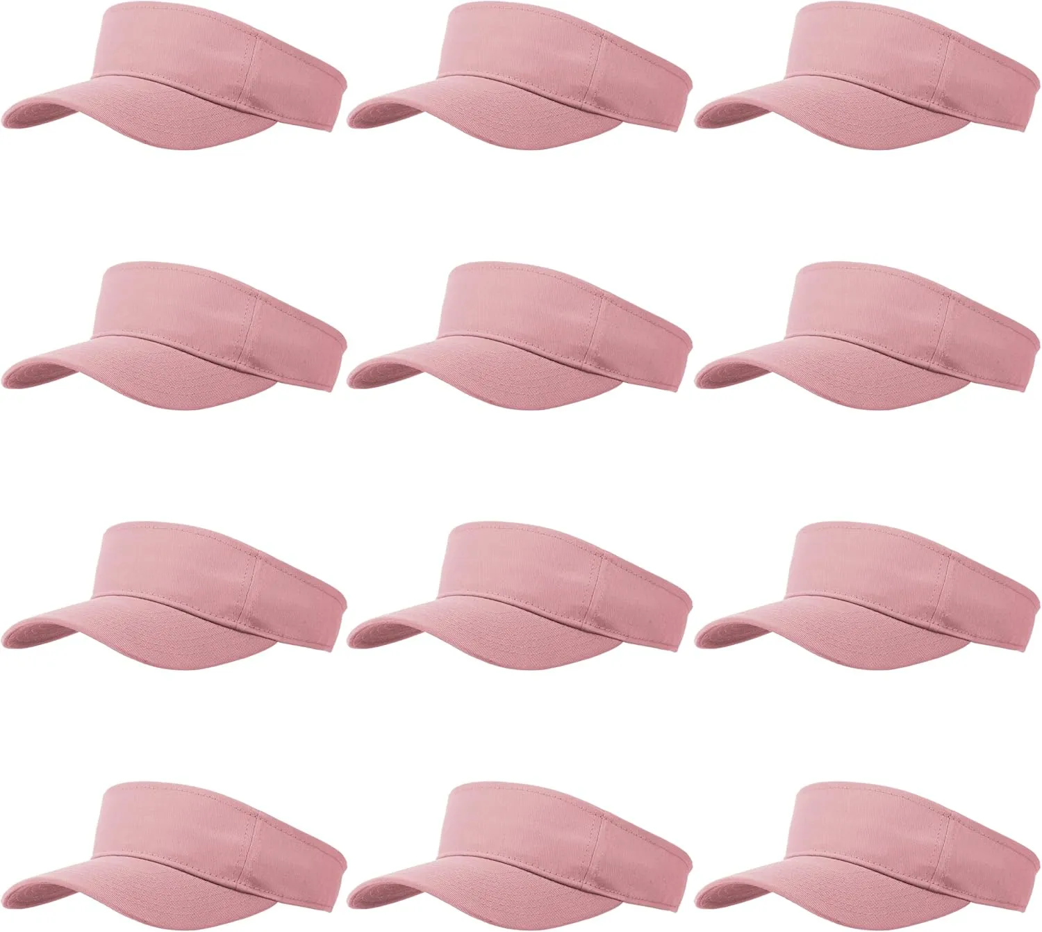 12 Pcs Sun Visor for Women Men Outdoor Sport Golf Tennis Softball, Adjustable Visors Hats