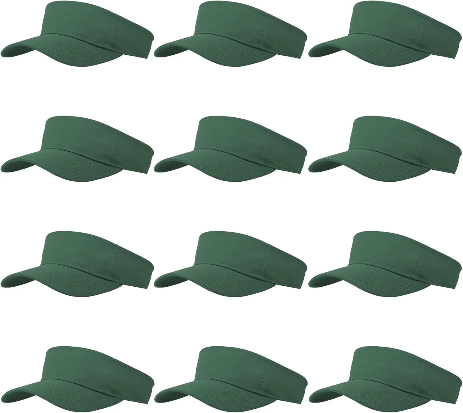 12 Pcs Sun Visor for Women Men Outdoor Sport Golf Tennis Softball, Adjustable Visors Hats