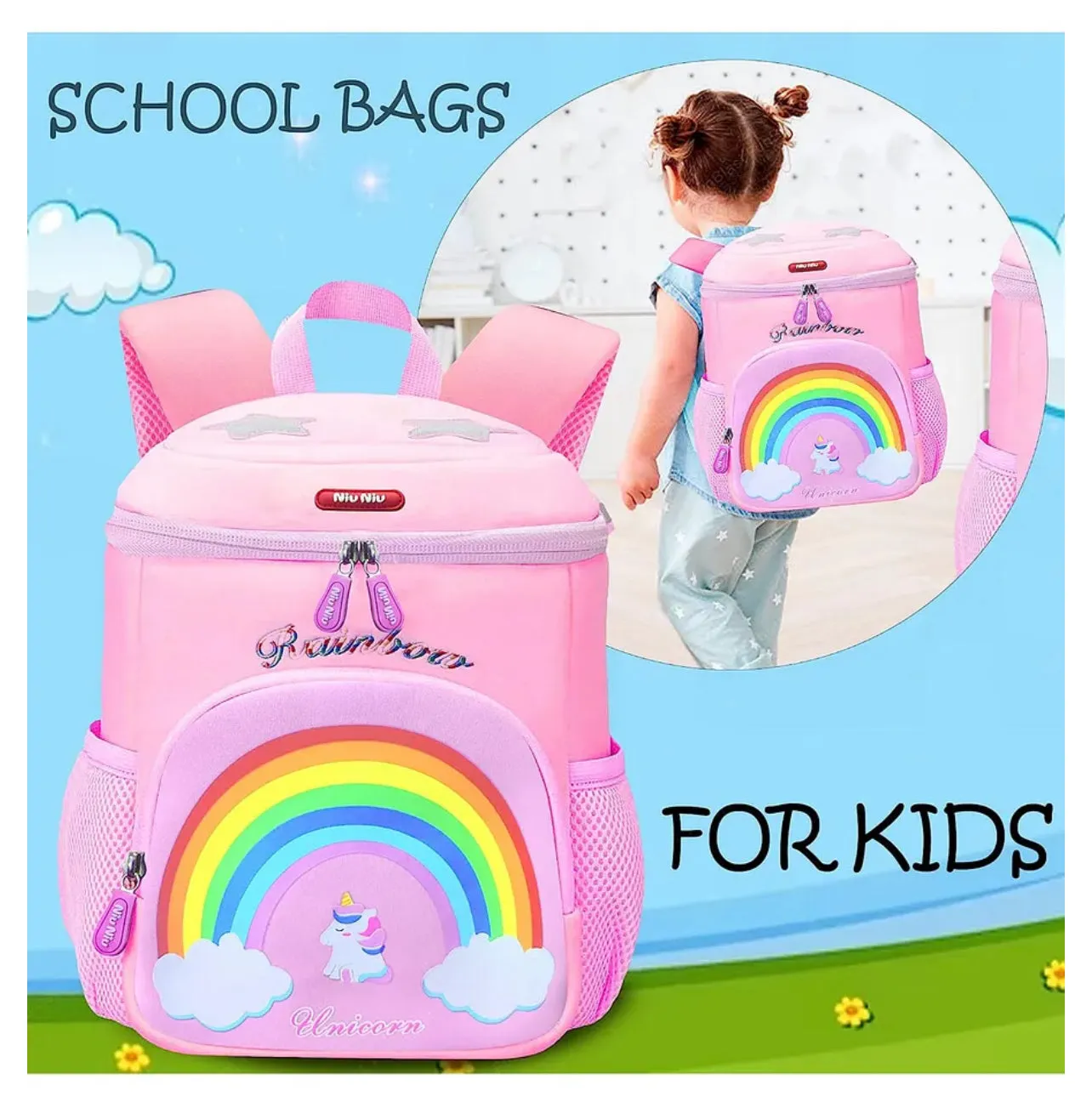 13” Unicorn Rainbow Luxury Backpack