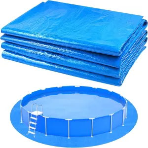 13.1Ft Round Pool Ground Cloths Swimming Pool Ground Cloth,Round Pool Liner Pad for 12ft Above Ground Swimming Pool,Heavy Duty Pool Ground Mat Protector to Prevent Puncture Pool Ground Tarp