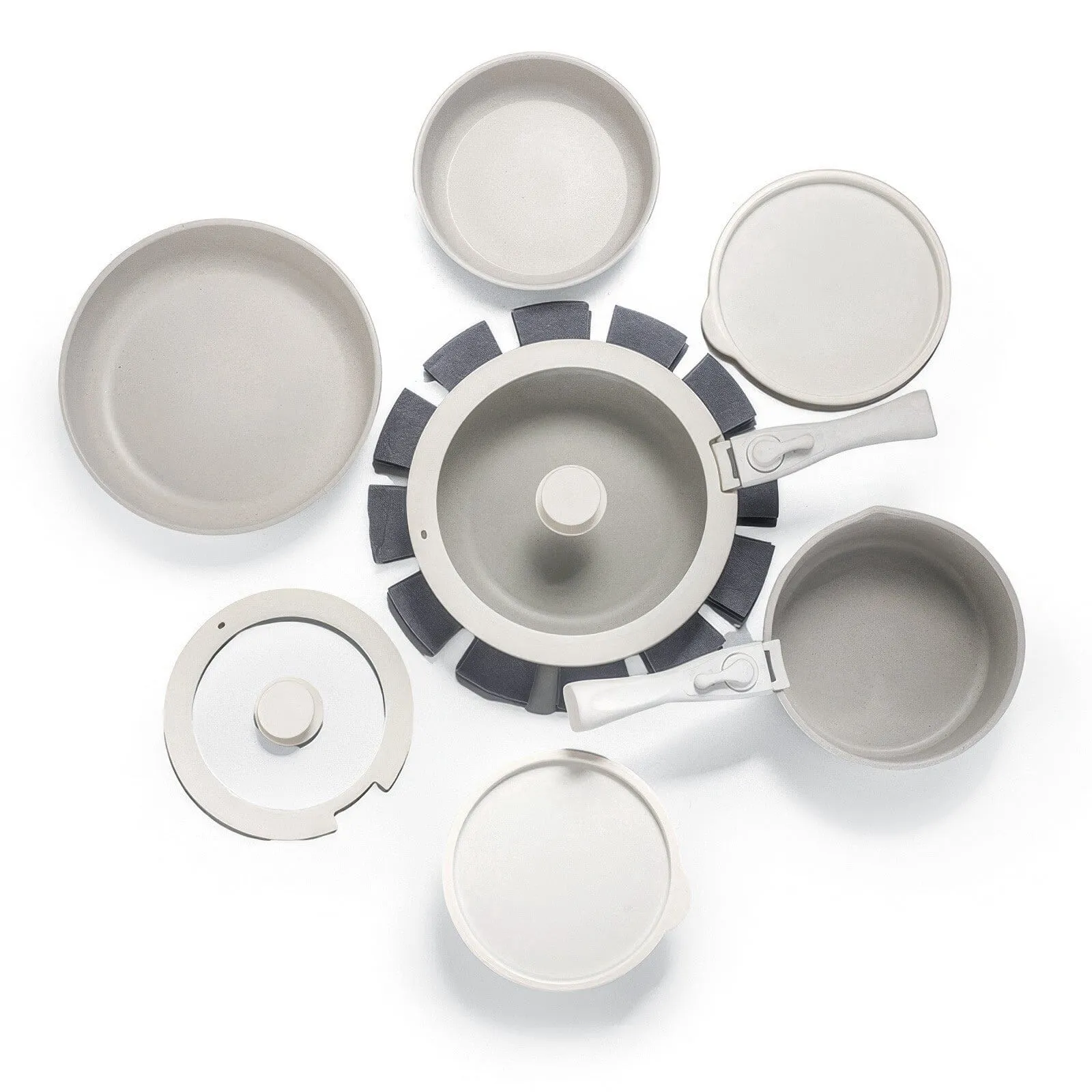 17-Pieces: Nonstick Cookware Set Induction Kitchen Pots and Pans