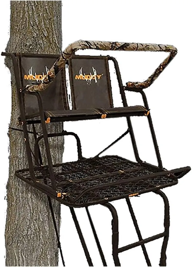 2 Pack Deer Hunting Ladderstand, 2 Person 17' Climbing Tree Stand, The Partner