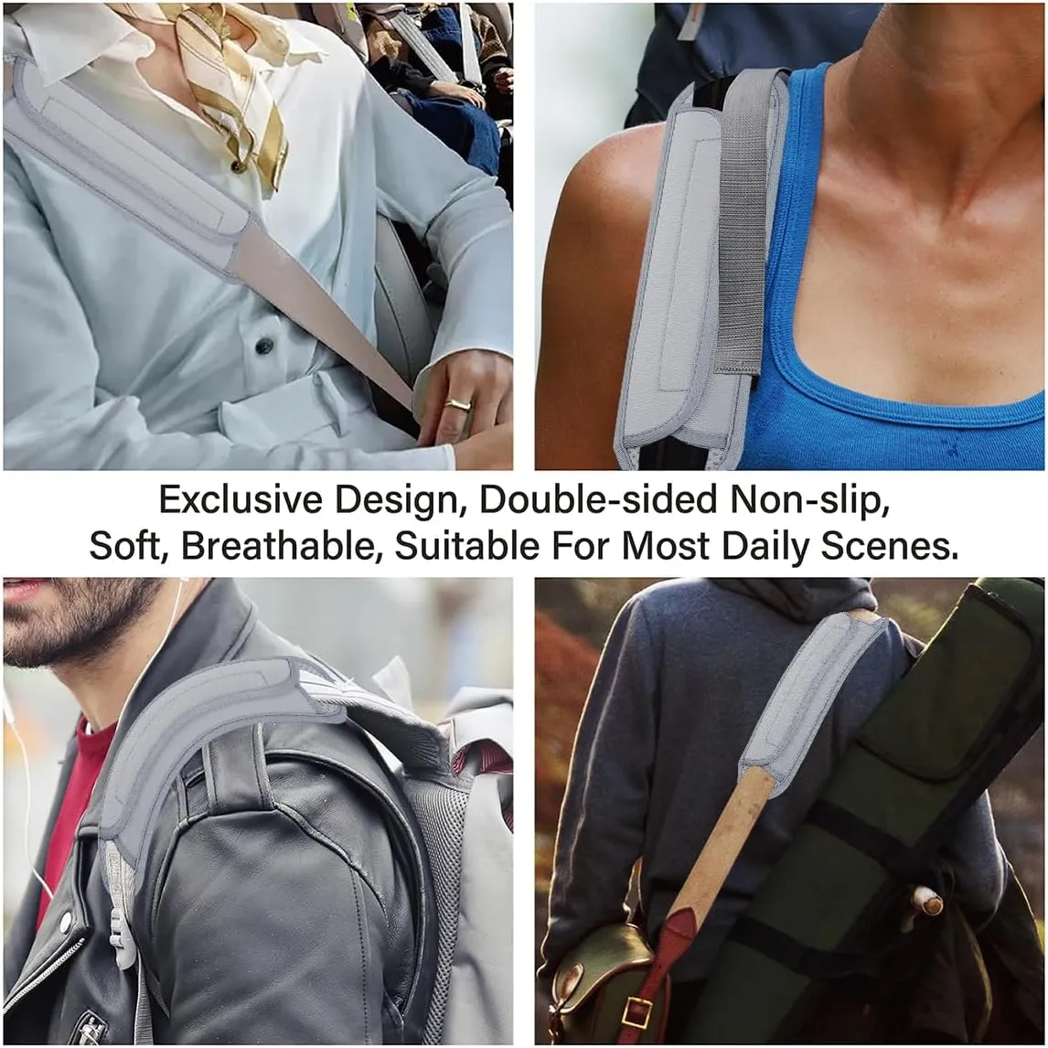 2 Pack Universal Shoulder Pads for Bags Non-Slip Thick Enhance The Comfort and Stability of Shoulder Bags,Messenger Bags,Backpacks and Belts-Perfect for Outdoor Sports Enthusiasts