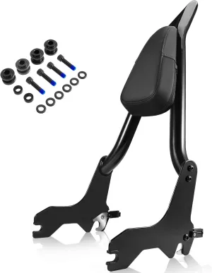 2018-2025 Rear Passenger Backrest Sissy Bar For Harley Softail FXLR FXLRS FXLRST FXRST FLSB Low Rider Sport Glide, 26" Tall Quick Release Pointed Sissy Bar w/Docking kit
