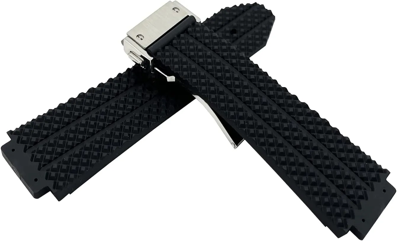 24mm Rubber Watch Band Replacement Strap Waterproof with Tool for Hublot Big Bang