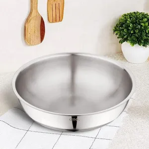 2L Allo CookSafe TriPly Tasla | Stainless Steel | Induction Friendly | Naturally Non-stick | 22cm