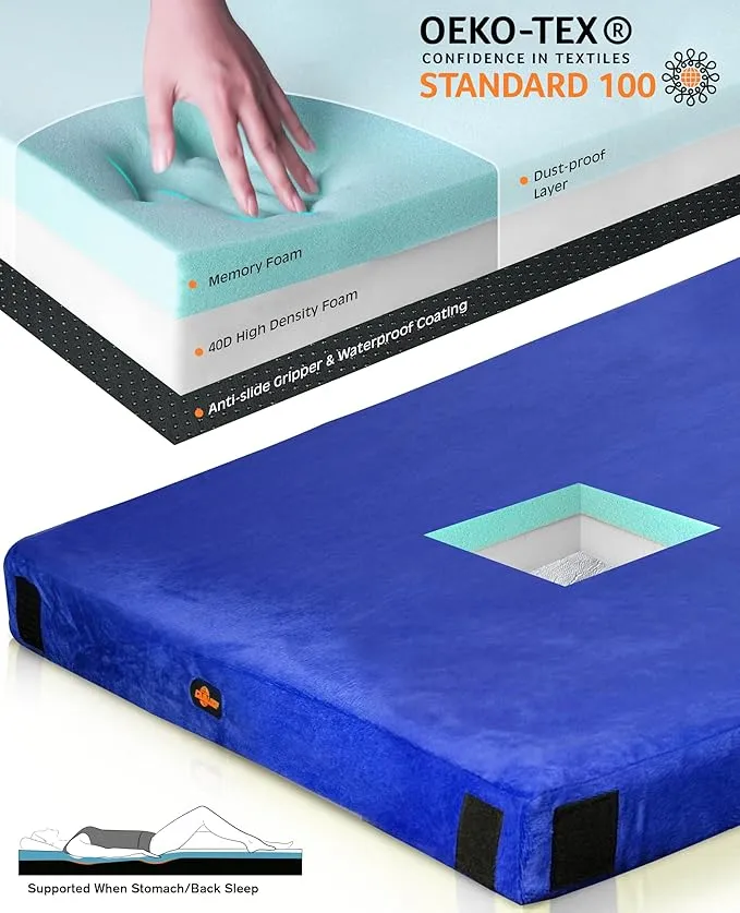 3 INCH Thick Memory Foam Camping Pad Futon Mattress Full, Portable Floor Sleeping Mat Sleepover Guest Bed Roll Up Mattress for Indoor Outdoor Travel
