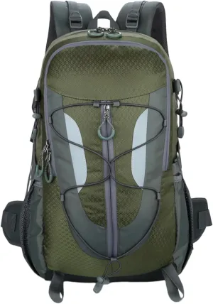 30L Hiking Backpack, Waterproof Outdoor Bag, Travel Camping, Men'S And Women'S Sports Backpack (Army green)