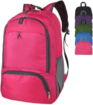 35L Hiking Backpack Ultralight Lightweight Packable Foldable Water Resistant Travel Camping Outdoor Daypack (Red)