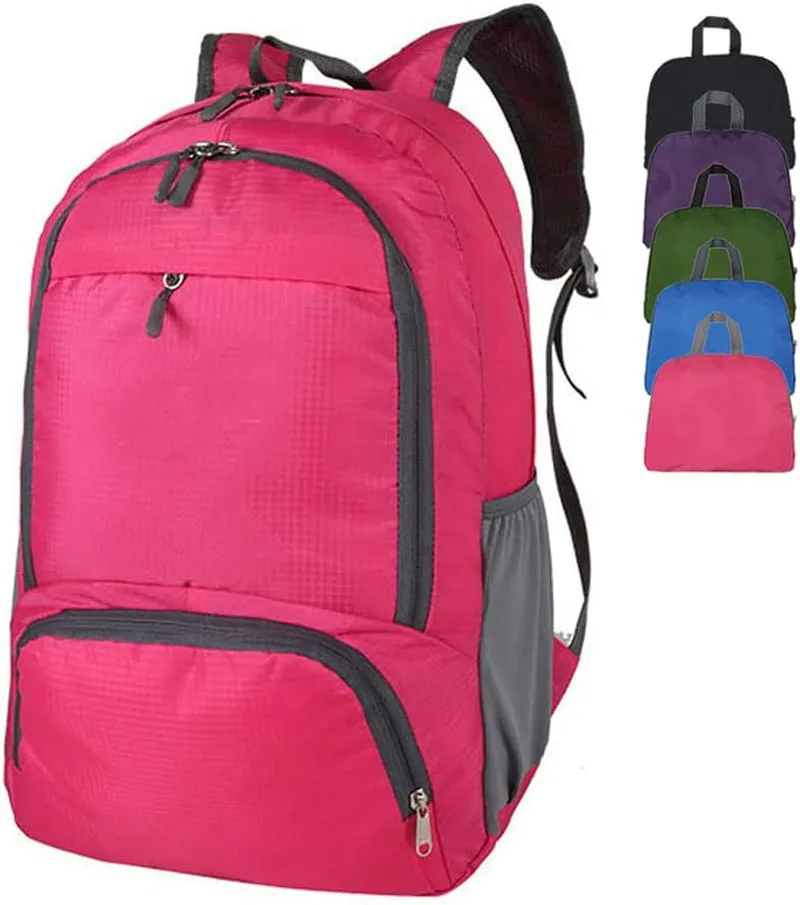 35L Hiking Backpack Ultralight Lightweight Packable Foldable Water Resistant Travel Camping Outdoor Daypack (Red)