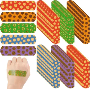 400 Pcs Girls Cookies Bandages Bulk for Cub Camping Supplies Girls Adhesive Flexible Bandages for Kids Boo-Boos Cute Cookie Stickers After Little Scrapes Waterproof Breathable Bandages