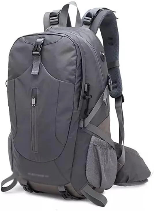 40L Hiking Backpack Outdoor Mountaineering Bag Large Capacity Travel Sports Backpack(Gray)
