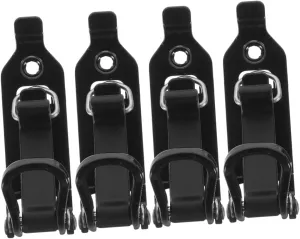 4pcs Shovel Clamp Mounting Kit Roof Rack Holder for Tools Compact Folding Design Multi-Purpose Use for Trucks Boats and Garages Secure Bracket