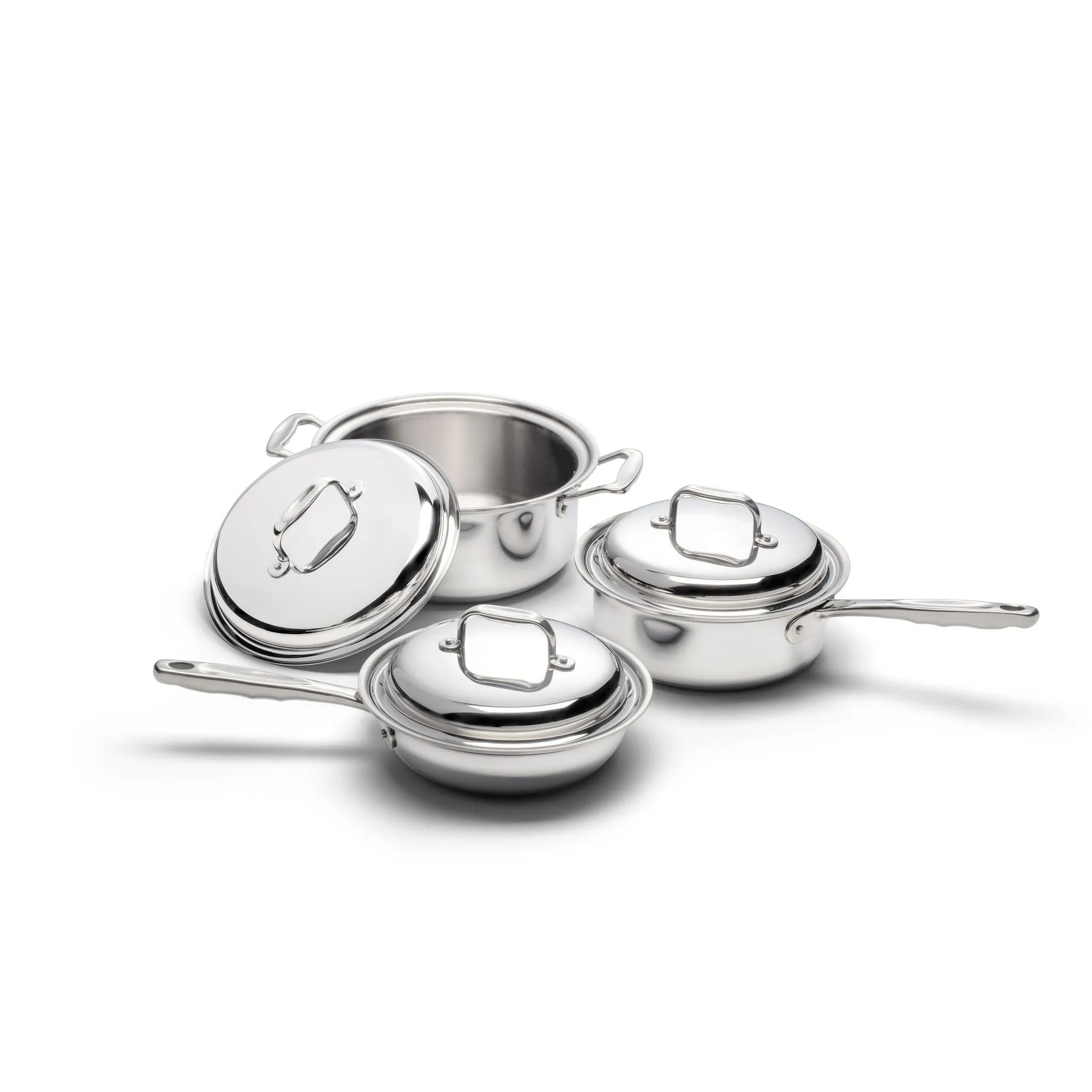 6 Piece Stainless Steel Cookware Set by 360 Cookware USA Made IL006-T