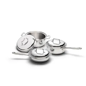 6 Piece Stainless Steel Cookware Set by 360 Cookware USA Made IL006-T