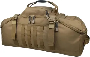 60L 80L Camping Backpacks Men Tactical Backpack Molle Hiking Travel Climbing Rucksack Sports Gym Duffel Bag(Brown,Large)