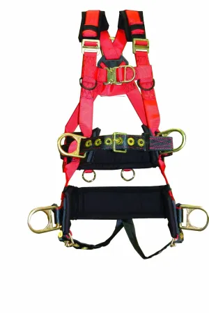 66611 EagleTower Polyester/Nylon LE 6 D-Ring Harnesses with Quick-Connect Buckles, Small