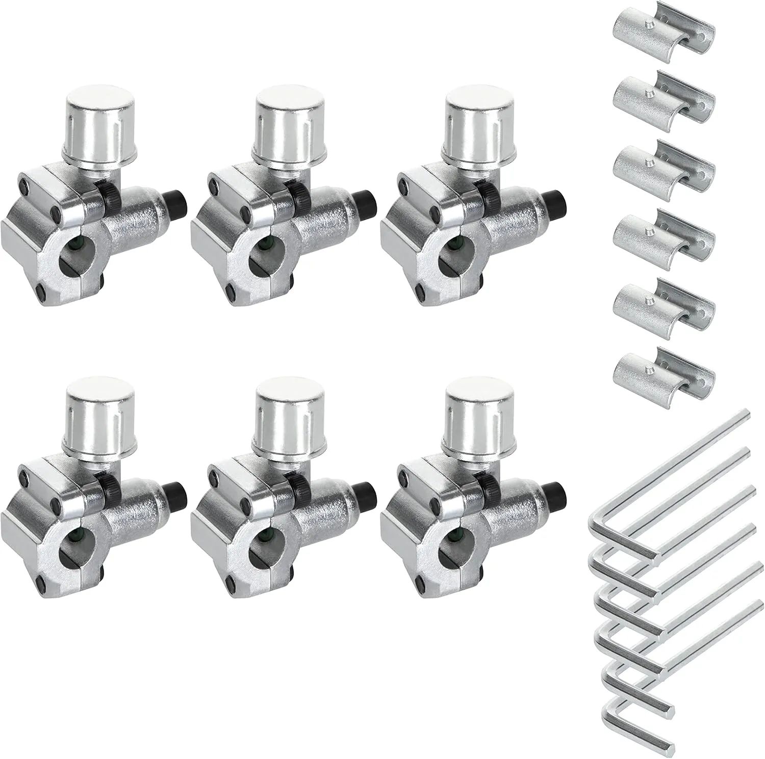 6PCS Bullet Piercing Valve Line Tap Valve Kits Adjustable Valve 1/4 5/16 3/8 Inch Outside Diameter Pipes, Replace for AP4502525, BPV31D, GPV14, GPV31, GPV38, GPV56, MPV31