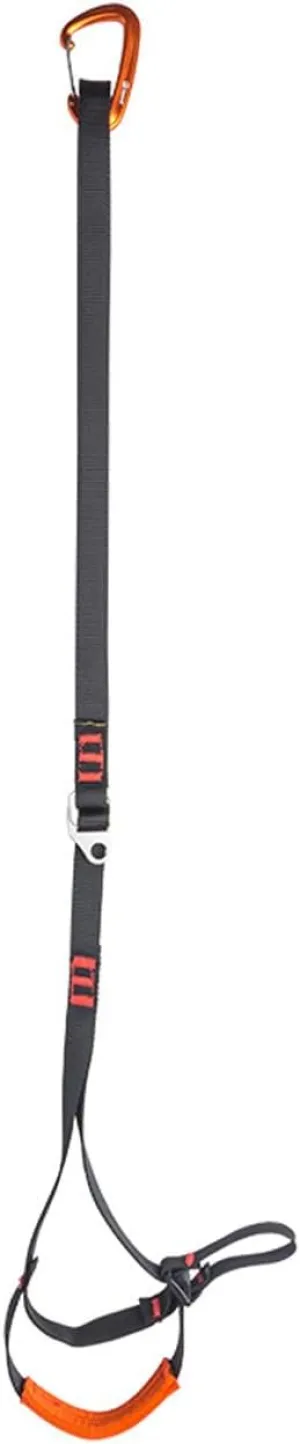 Adjustable Climbing Ascender,80-130cm 31.5-51.2in Sling Foot Loop Ascender Webbing Sling for Outdoor Mountaineering Rock Climbing Expedition Caving Rescue and Aerial Work