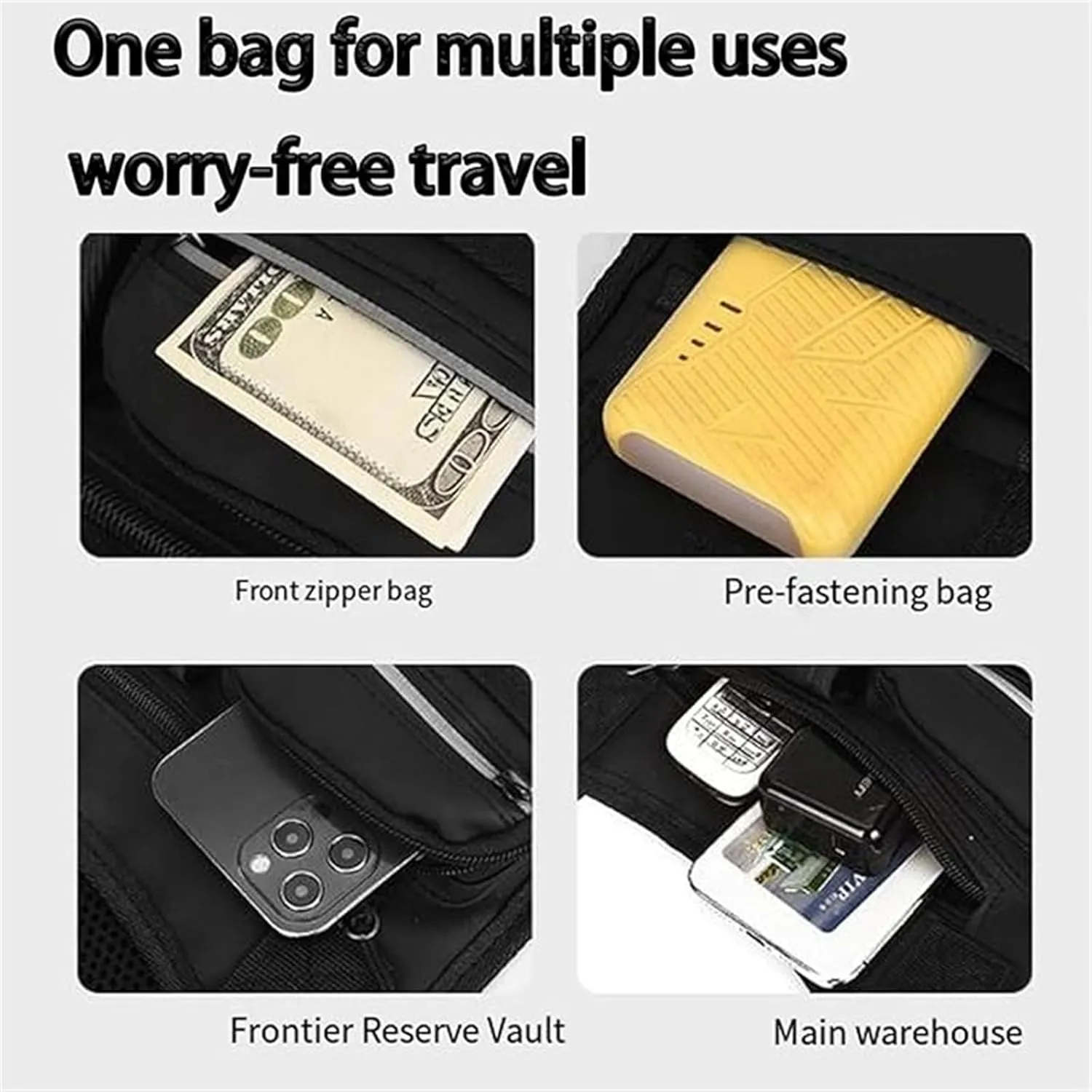 Adjustable Zipper Multi-Functional Tactical Chest Bag, Outdoor Chest Bag For Men, For Men, Outdoor, Travel, Climbing (green)