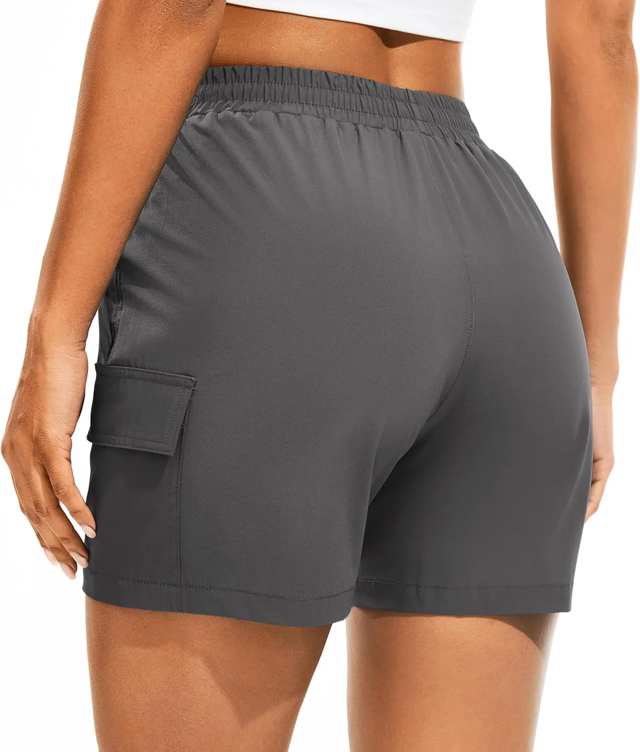 AFITNE Women's 5"/ 7" Hiking Cargo Shorts Quick Dry Lightweight Summer Athletic Running Shorts with Pockets UPF 50 