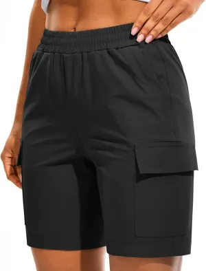 AFITNE Women's 5"/ 7" Hiking Cargo Shorts Quick Dry Lightweight Summer Athletic Running Shorts with Pockets UPF 50 