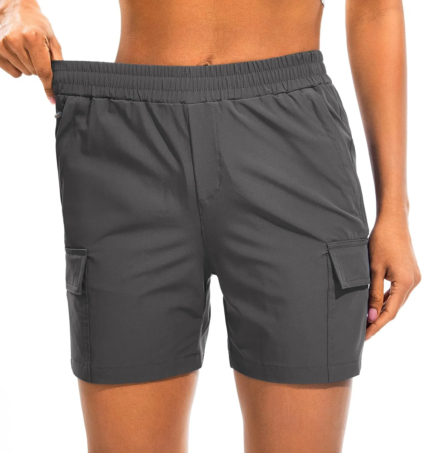 AFITNE Women's 5"/ 7" Hiking Cargo Shorts Quick Dry Lightweight Summer Athletic Running Shorts with Pockets UPF 50 