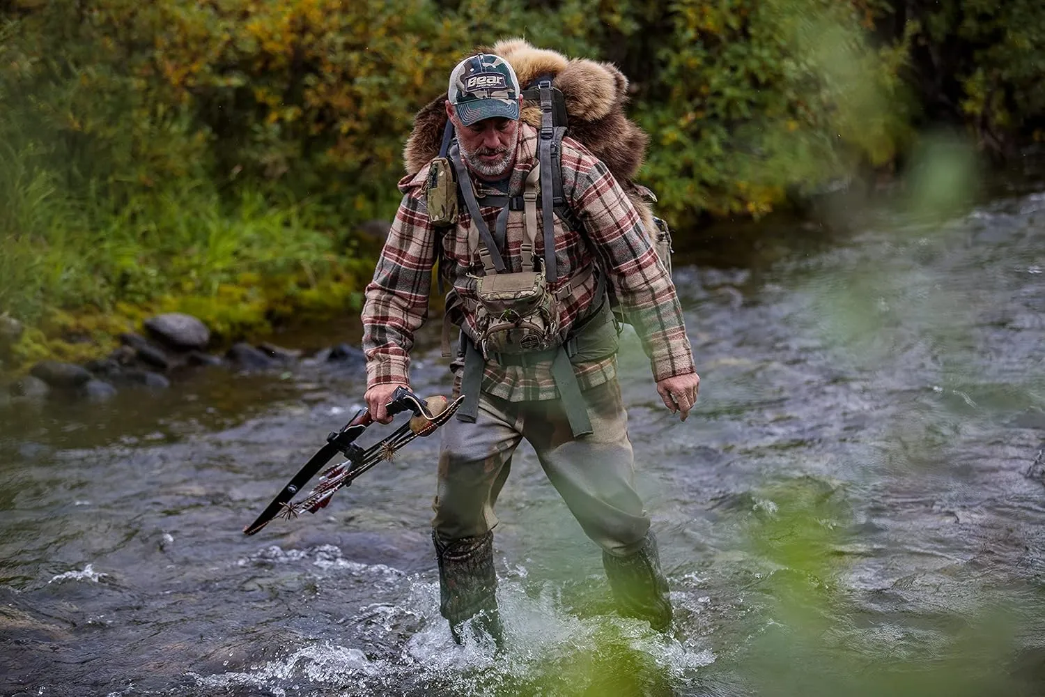 Alaska Guide Creations Stalker Camo Hydration Pack |Fits The 3L AGC Bladder | Binocular Harness Scouting Backpack