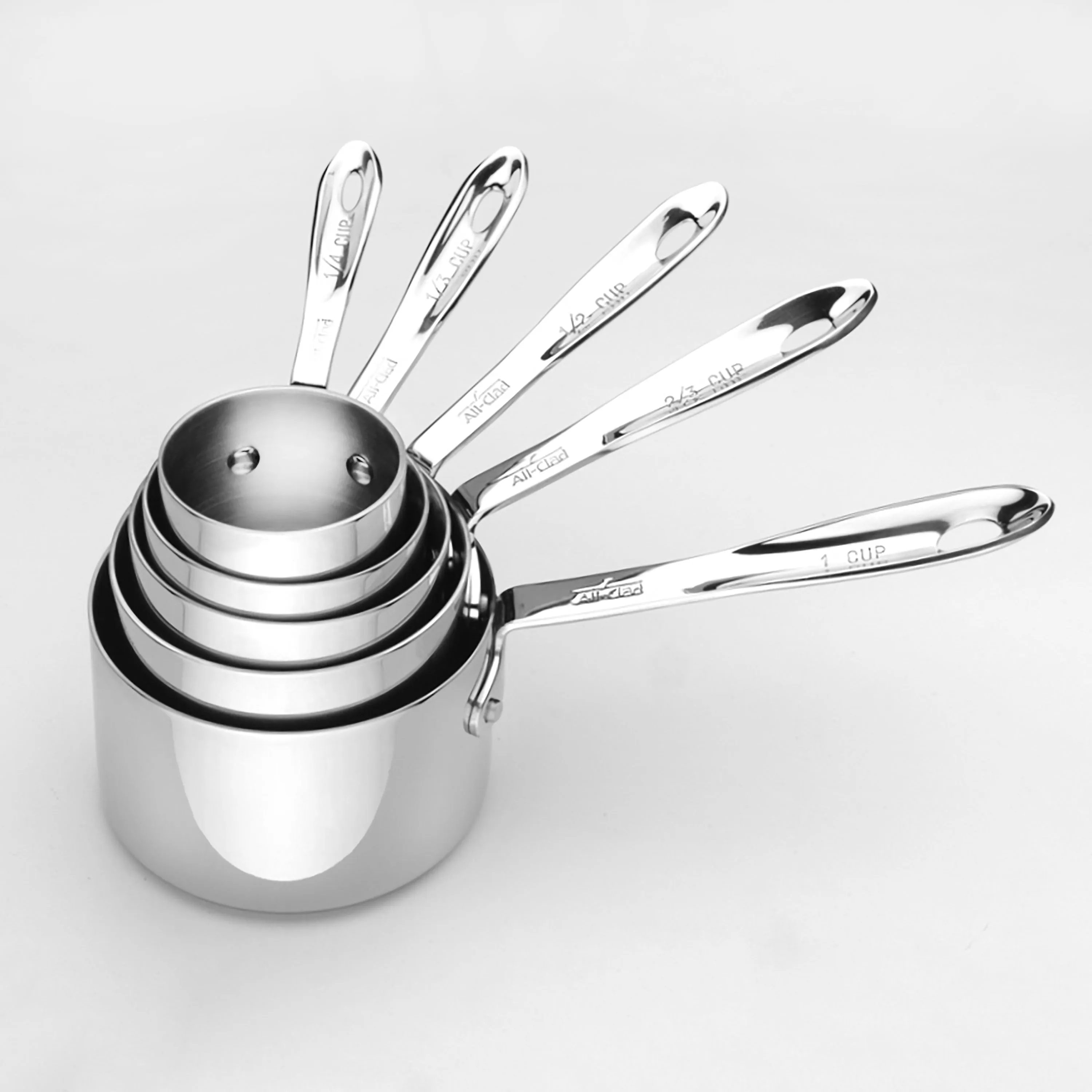All-Clad 5 Piece Stainless Steel Measuring Cup Set