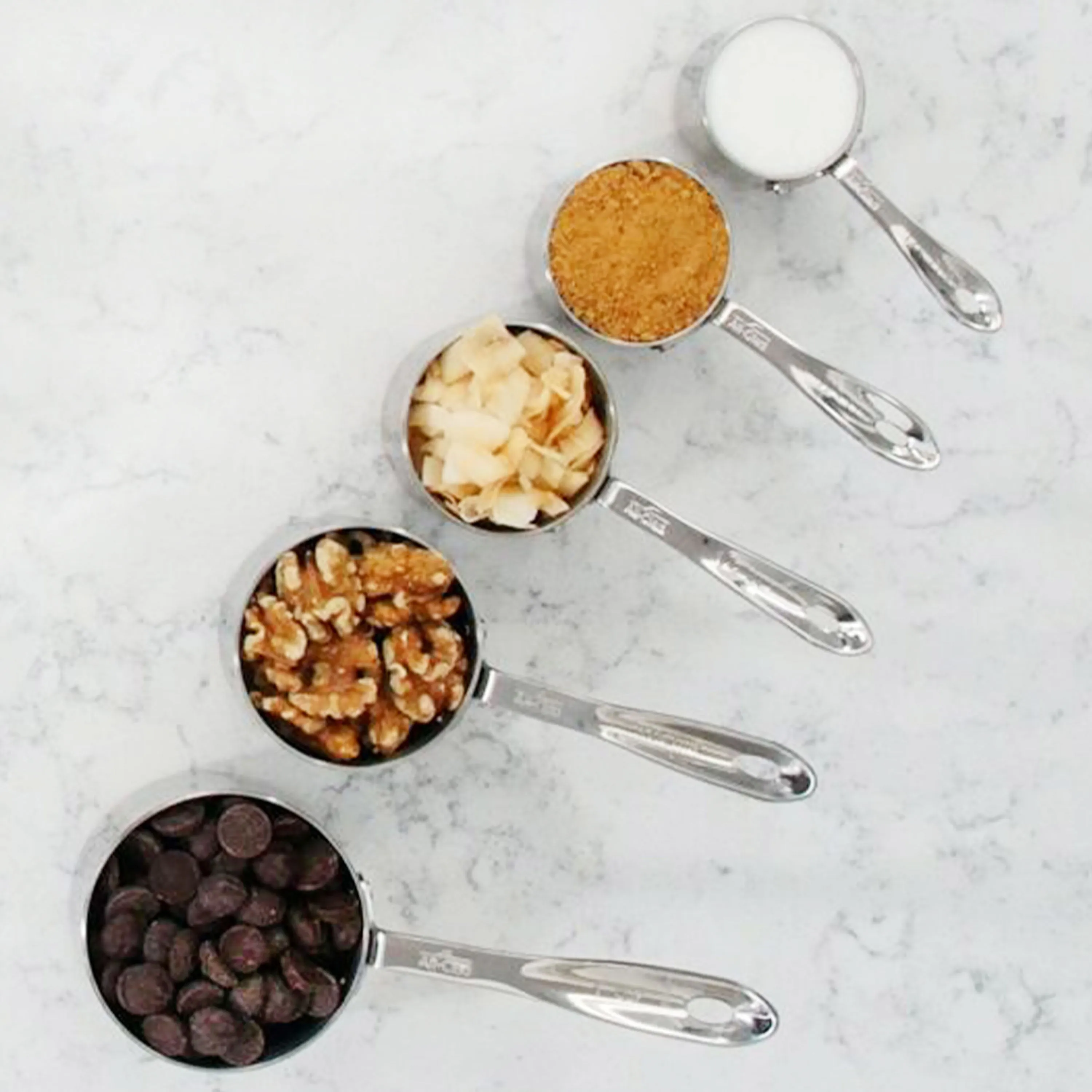 All-Clad 5 Piece Stainless Steel Measuring Cup Set