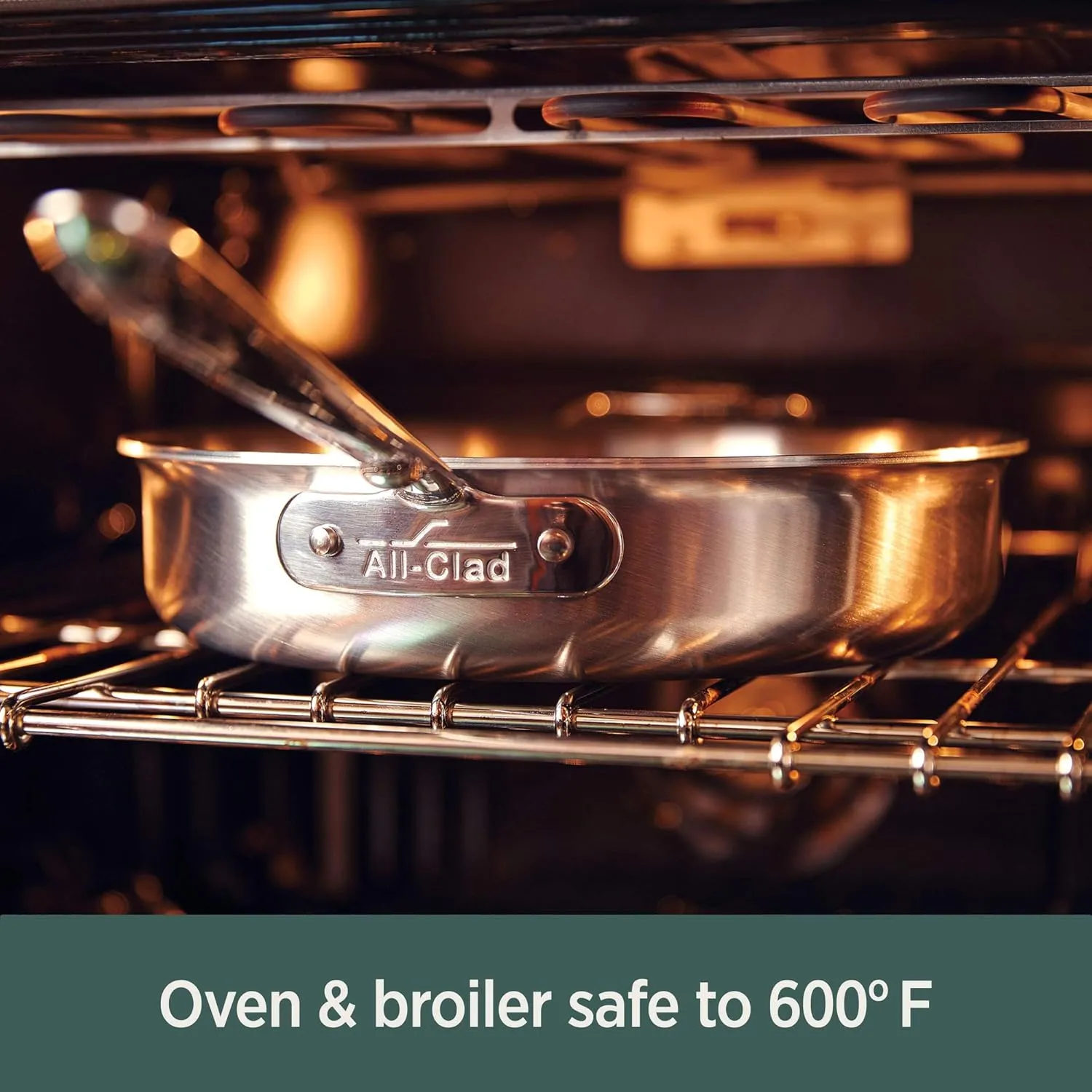 All-Clad D5 Brushed 5 Ply Stainless Steel Cookware Set 10 Piece w/ Frying Pans, Pots and Pans Set, Induction, Oven Broiler Safe 600F, Silver