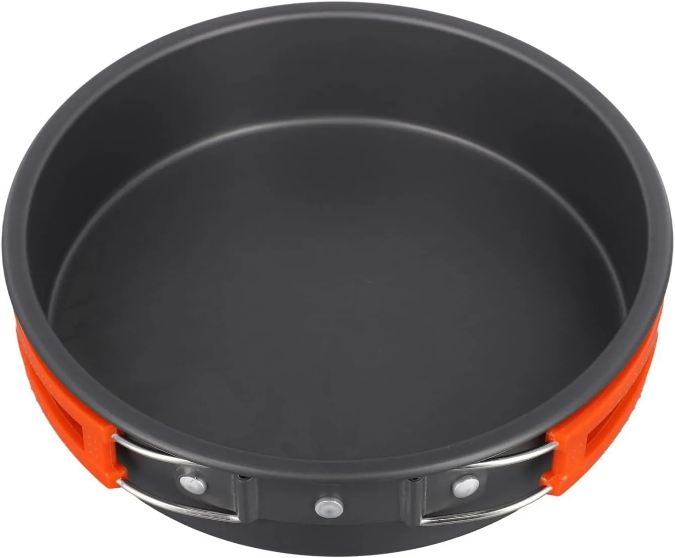 Alumina Camping Cooking Pan, Outdoor Portable Pan Foldable Camping Cookware, Non-Stick Pan Utensils For Outdoor Hiking, Backpacking, Picnic(large)