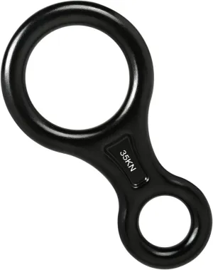 Aluminum Alloy 35KN Climbing Descender, Figure 8 Rope Device for Mountaineering, Outdoor Equipment