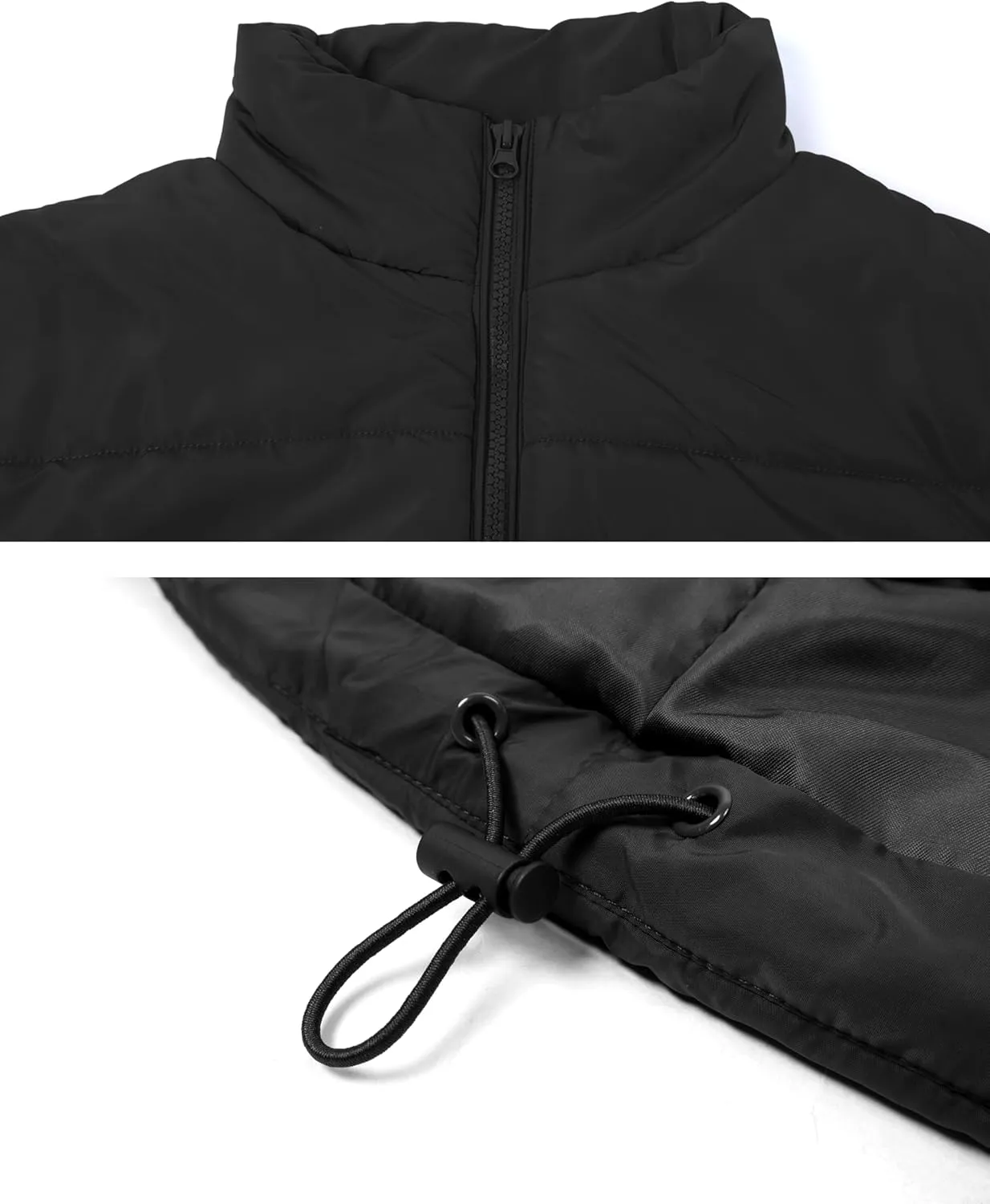 AMEBELLE Women's Oversized Puffer Vest Winter Quilted Lightweight Stand Collar Warm Padded Gilet Sleeveless Puffy Outerwear