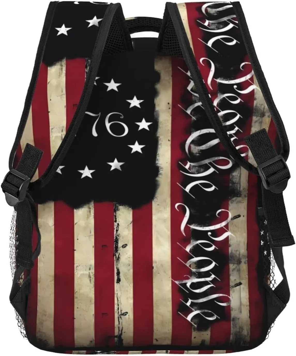 America Independence Day 1776 We The People Patriotic American Constitution United States Flag Backpack Casual Laptop Backpack Double Shoulder Bag Lightweight Backpack For Women Men Travel