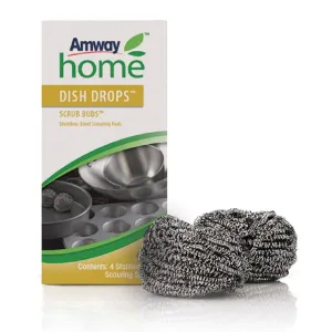 Amway Home Clean Scrub Buds Stainless Steel Scouring Pads 1 Box 4 Pcs