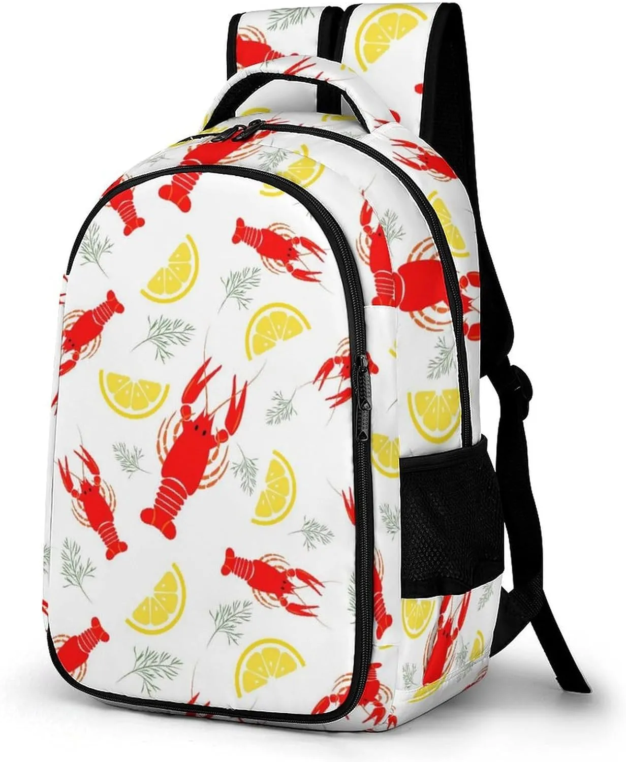 Animal of Crayfish Pattern Backpack for Worker Teacher Business Hiking Travel Bag Shoulders Bag