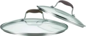 Anolon Advanced 2 Piece Lid Set - 10 Inch and 12 Inch, Clear