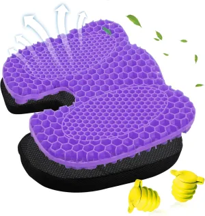 Anti Slip Kayak Gel Seat Cushion, Waterproof U-Shape Gel Seat Cushion for Sit in Inflatable Kayak Canoe and Boat Kayak