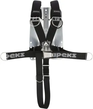 Apeks Deluxe Webbed Harness with Aluminum Backplate