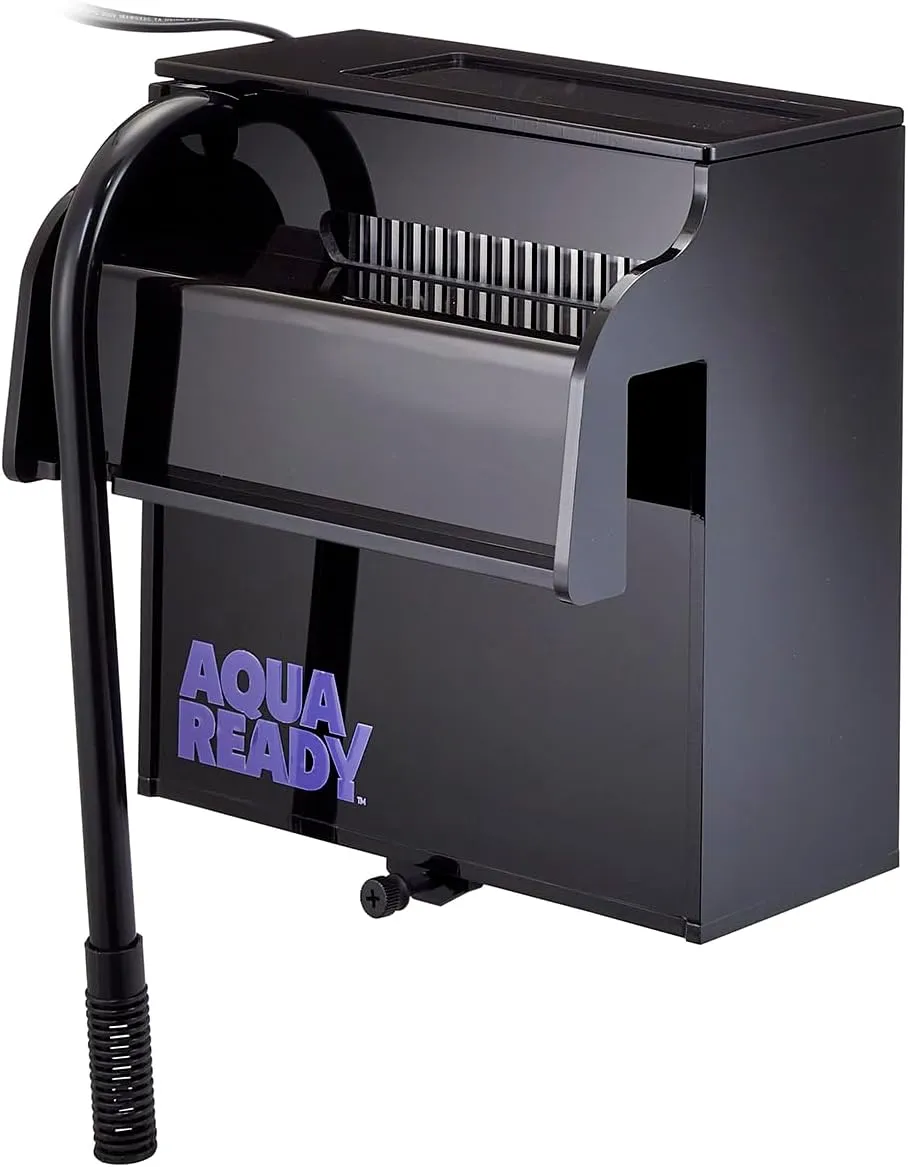 Aquarium Power Filter, Customizeable Media Basket, Refugium Light Window, Ultra Quiet Low Profile Design, Includes Media Basket