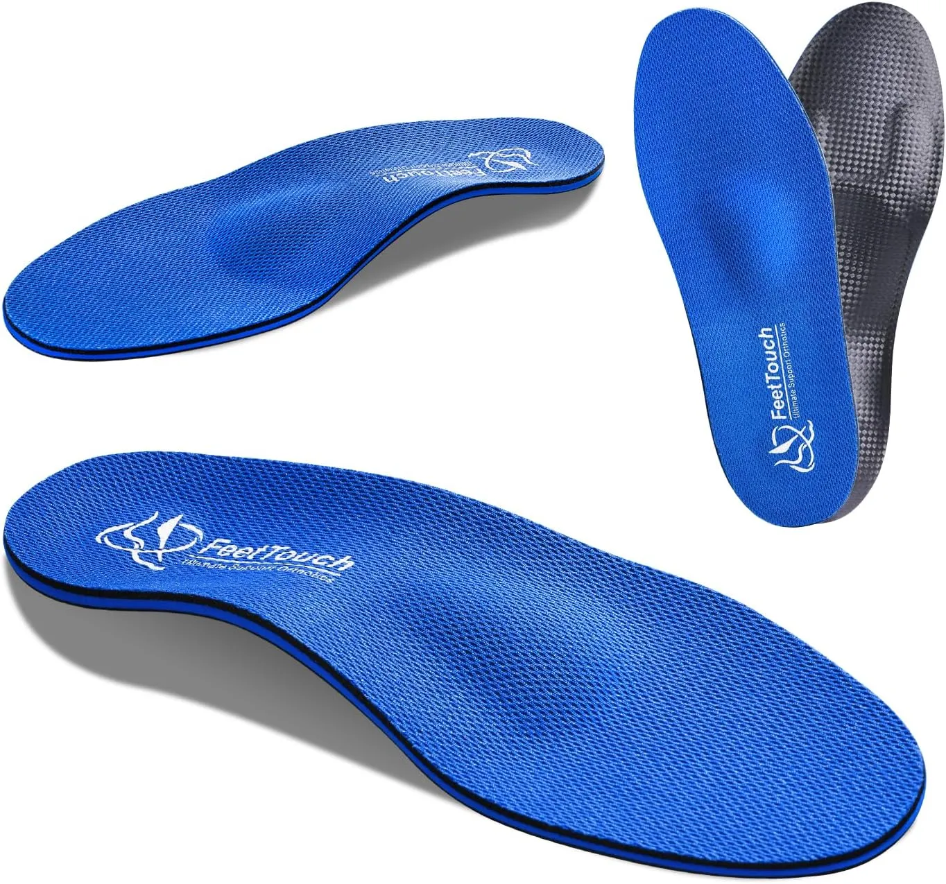 Arch Support Orthotics Metatarsal Pads Orthopedic Inserts for Morton's Neuroma,Ball of Foot Pain Relief Memory Foam Insoles with Poron Heel Cushion (Blue, Men9-9.5/Women11-11.5)