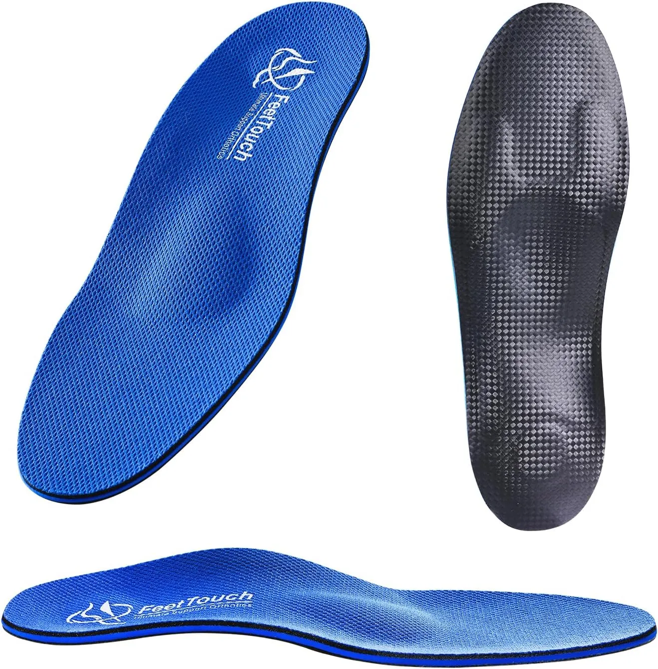 Arch Support Orthotics Metatarsal Pads Orthopedic Inserts for Morton's Neuroma,Ball of Foot Pain Relief Memory Foam Insoles with Poron Heel Cushion (Blue, Men9-9.5/Women11-11.5)